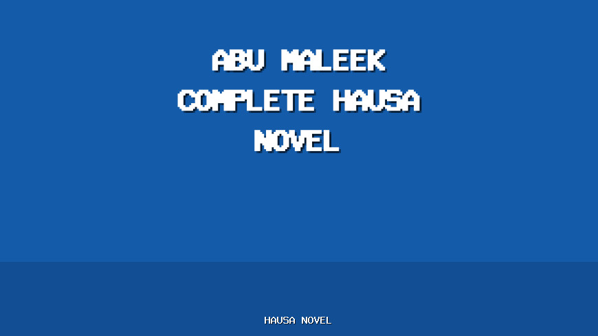 Abu Maleek Complete Hausa Novel