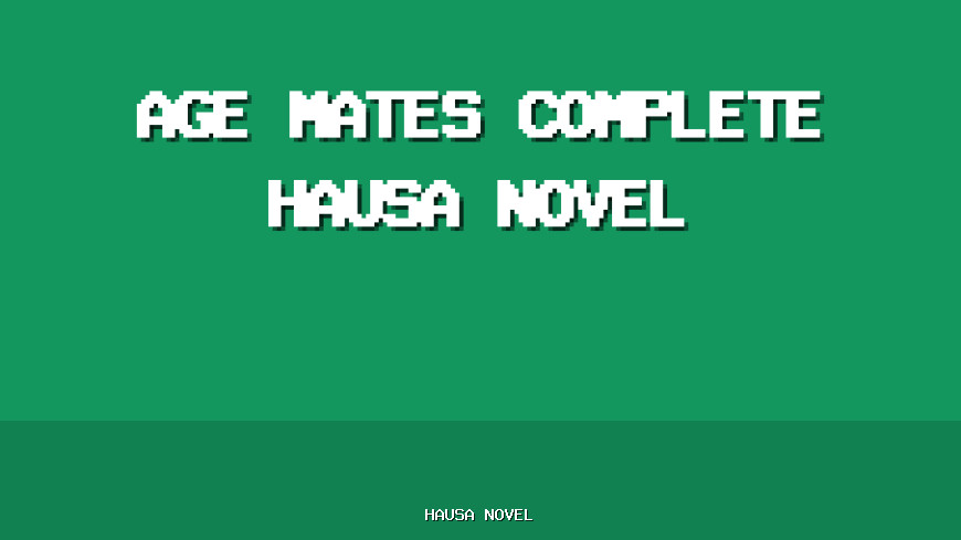 Age Mates Complete Hausa Novel