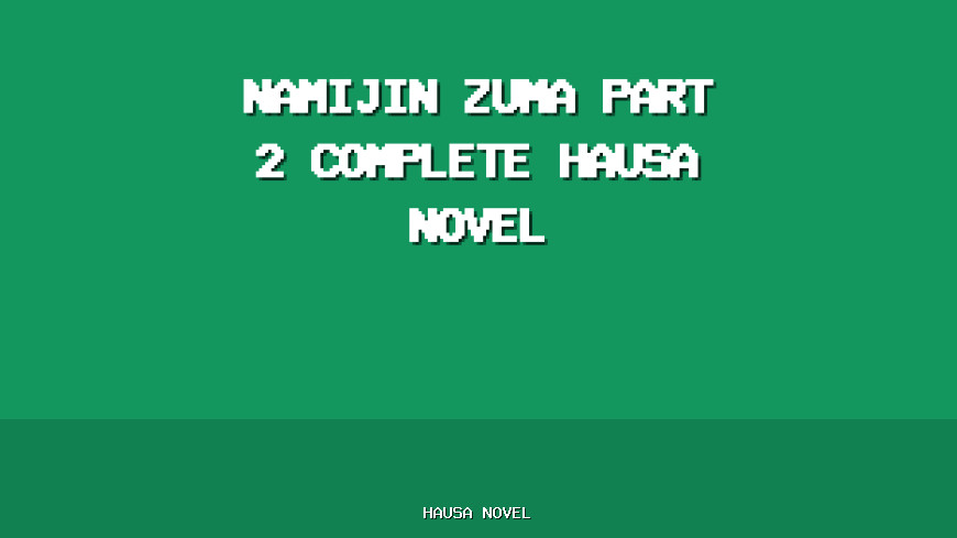 Namijin Zuma Part 2 Complete Hausa Novel