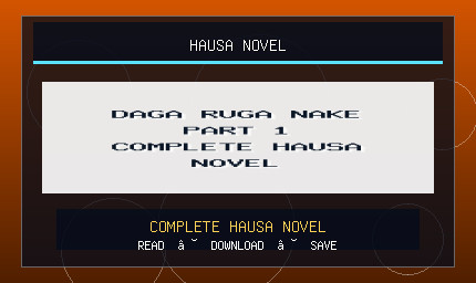 Daga Ruga Nake Part 1 Complete Hausa Novel