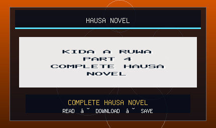 Kida A Ruwa Part 4 Complete Hausa Novel