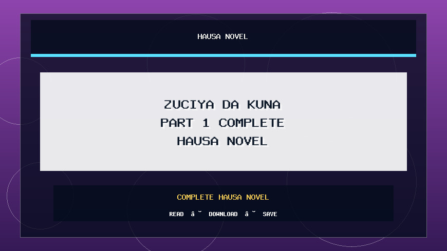 Zuciya Da Kuna Part 1 Complete Hausa Novel